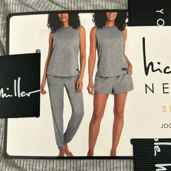 Nicole Miller 3 piece Ribbed Lounge/Pajama Set. Size XXL. NWT. - Picture 2 of 9